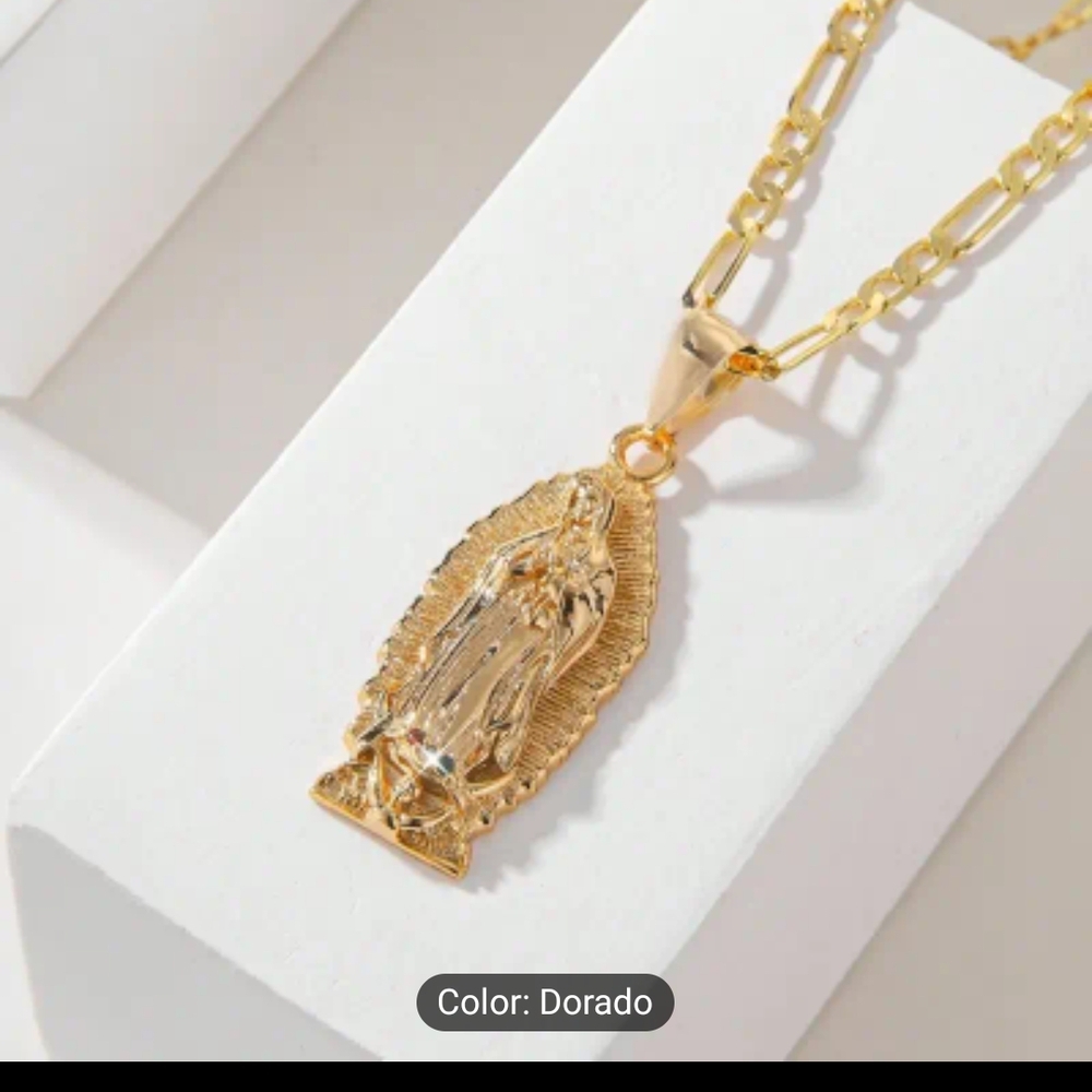 Lady Of Guadalupe Pendant Necklace - Picture 4 of 4